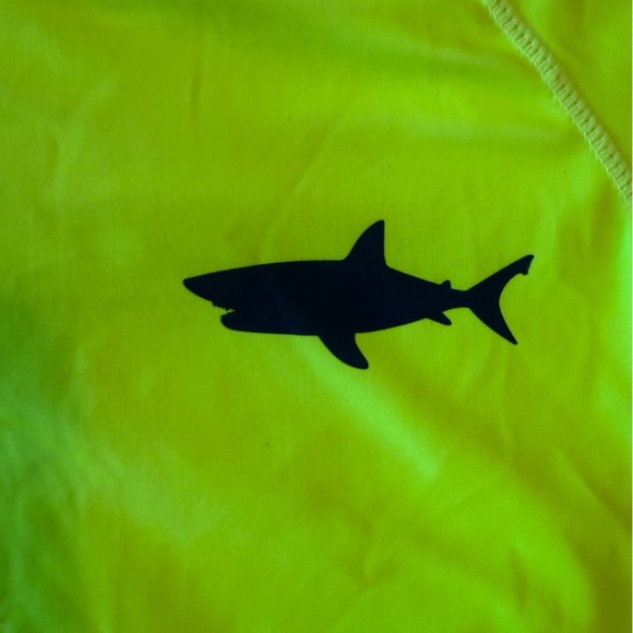 Panama Jack Neon Yellow Shark Rashguard - Picture 4 of 4